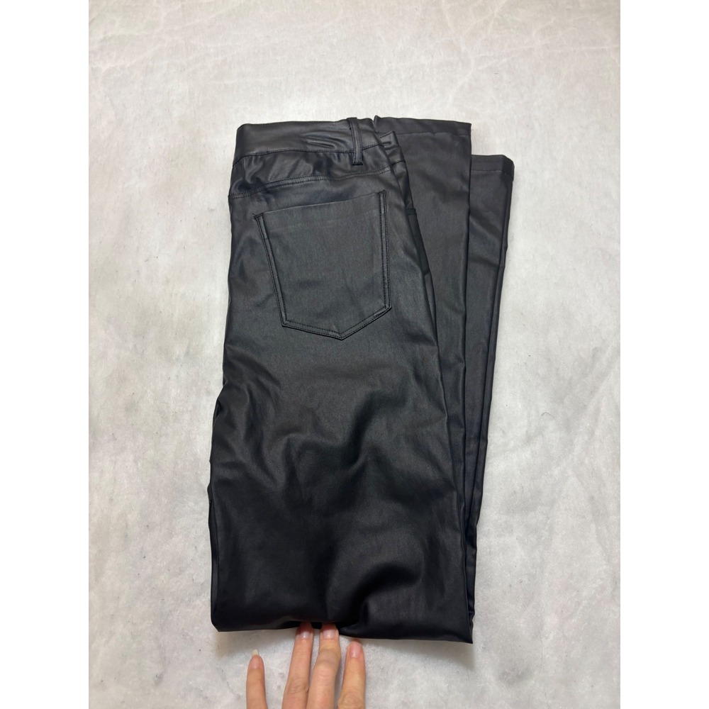 GB Black Faux Leather Skinny Pants High Rise Size 11 GB4576CDN2 NEW - Picture 10 of 11